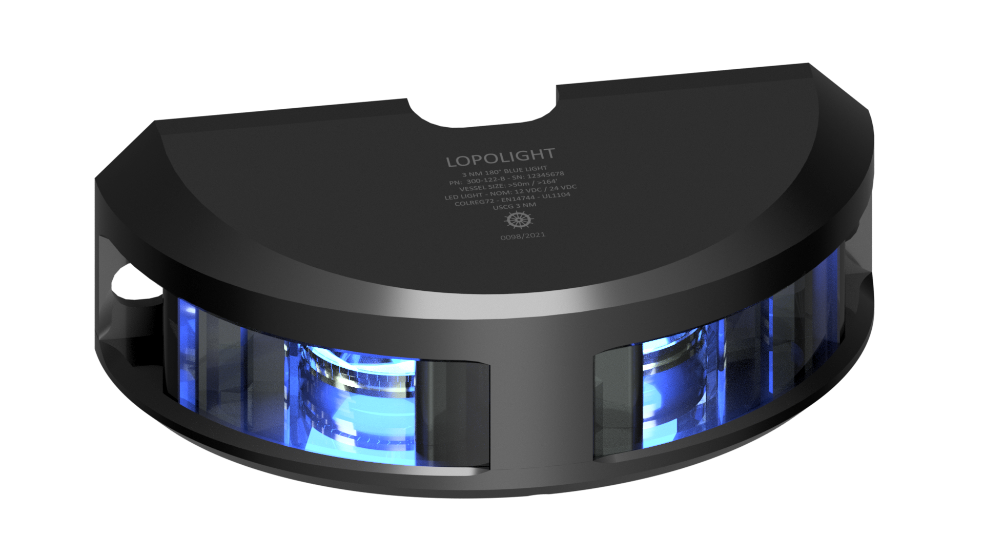 3nm 180° Blue, vertical mount, black, 2.5 m cable 3nm 180° Blue, vertical mount, black, 2.5 m cable